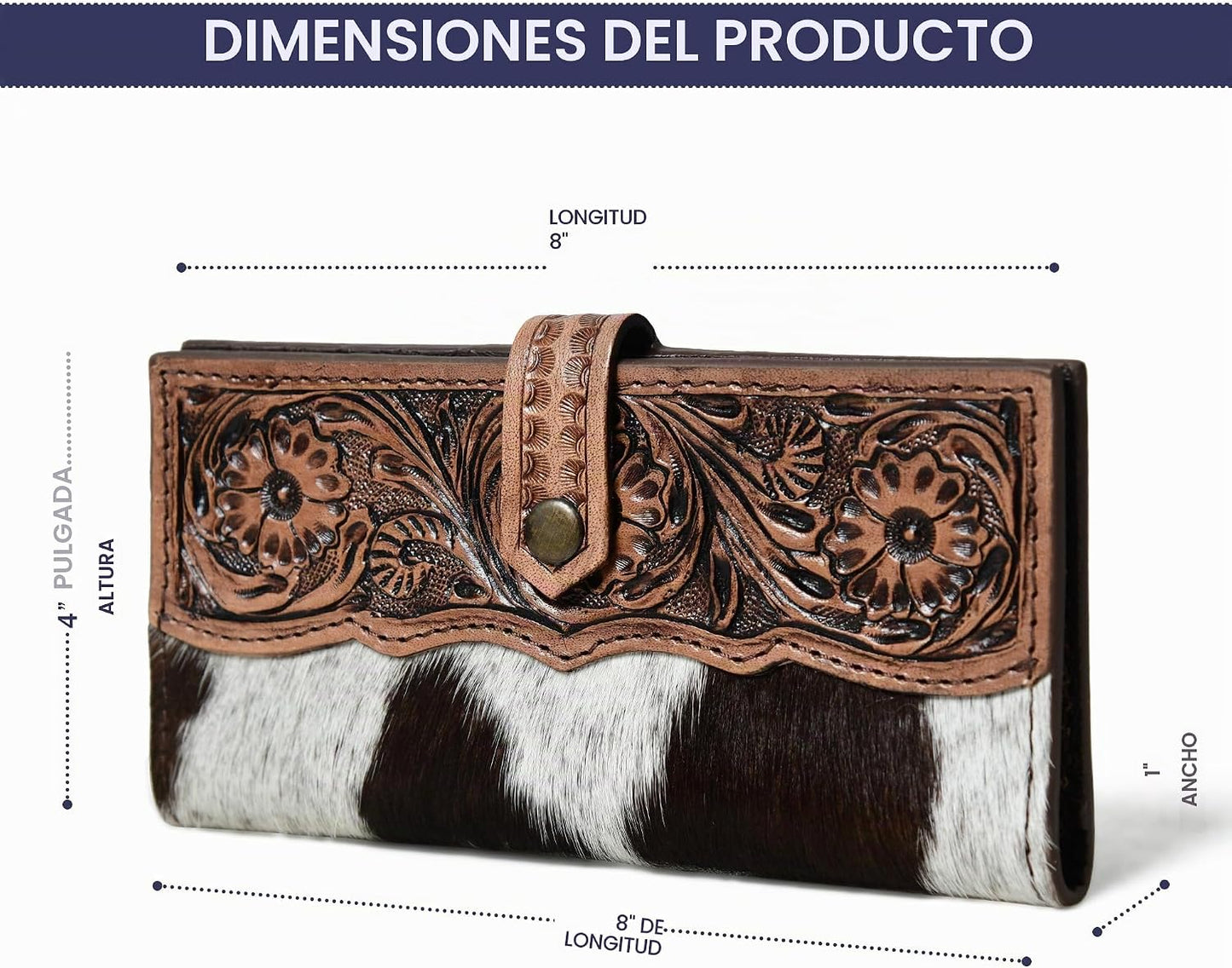 Merbaa Wild West - Cartera de piel de vaca para mujer, la mejor ide...