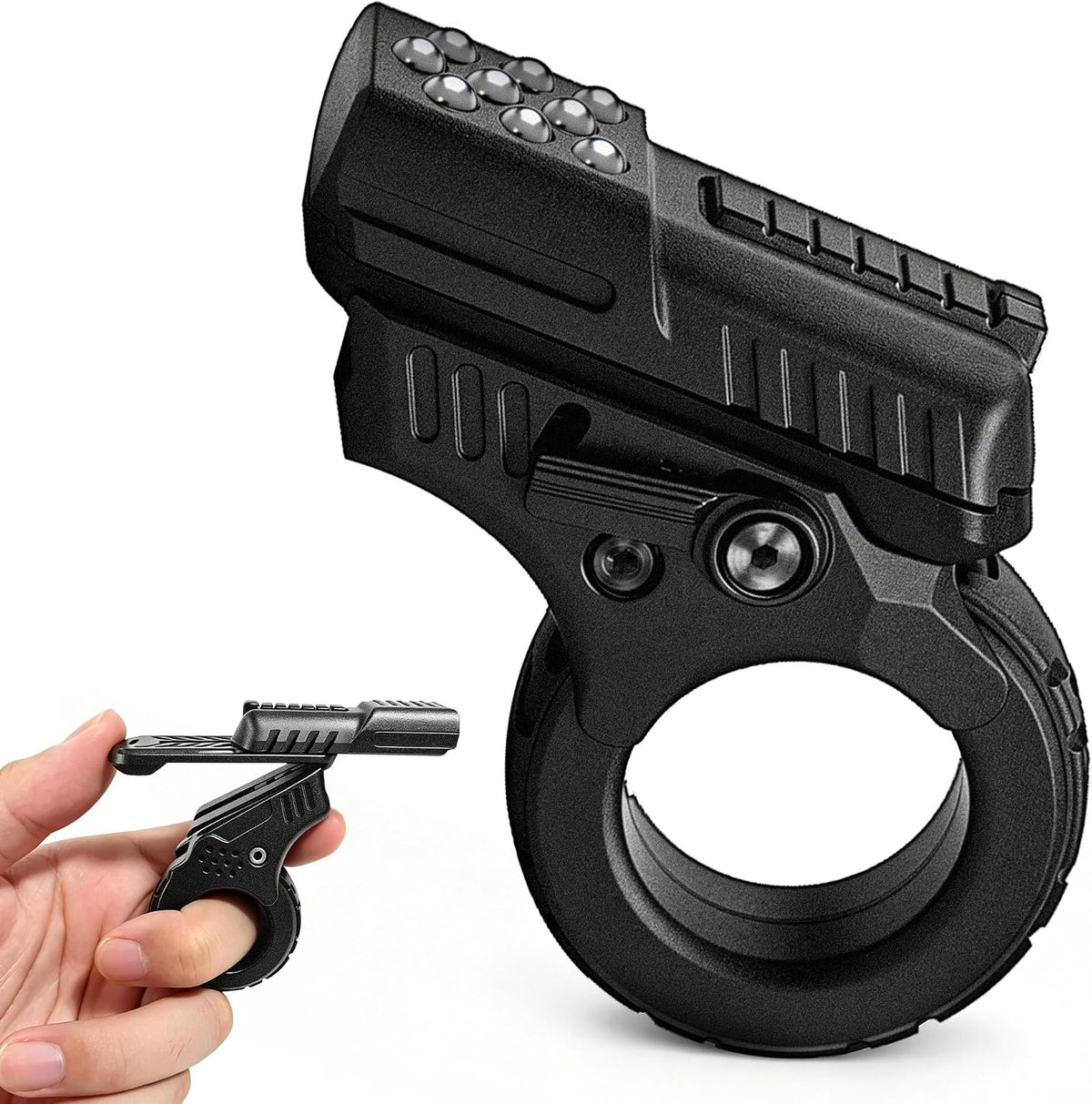 Juguetes Fidget Pistola de Metal Juguetes Fidget Adultos Acero Inox...