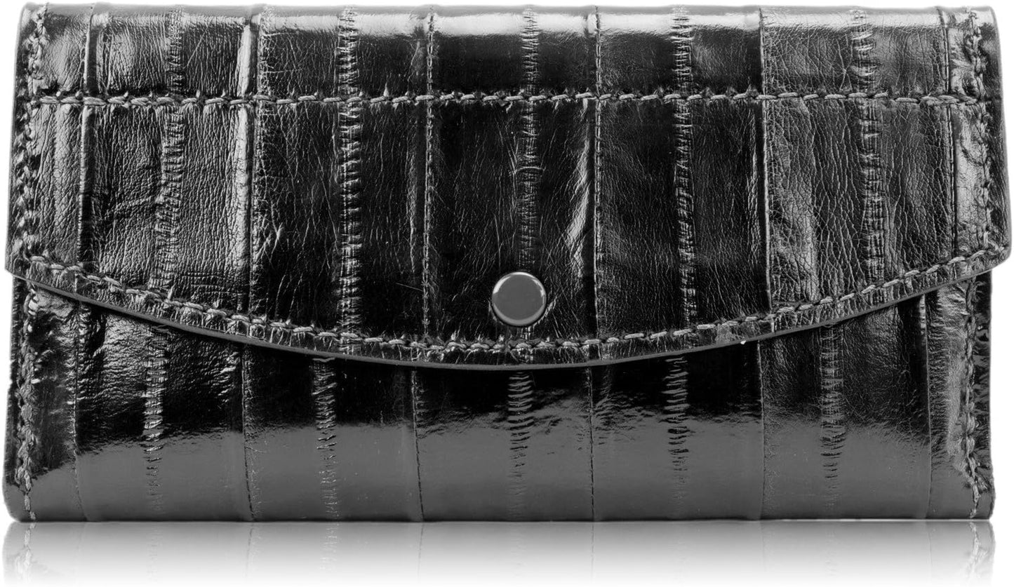 Yoder Leather Company Cartera de embrague de cuero genuino de piel...