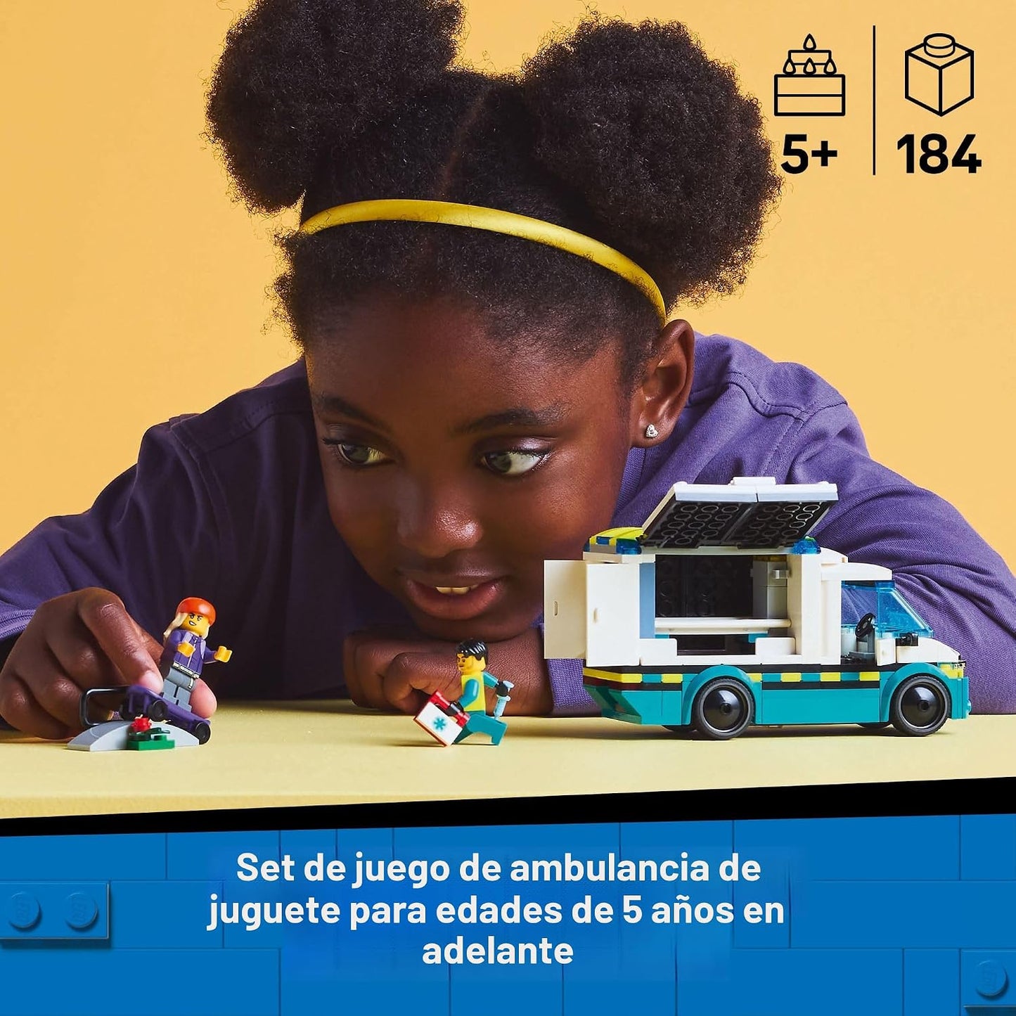 LEGO City Ambulancia de Emergencia - Juguete de Construcción Sensor...