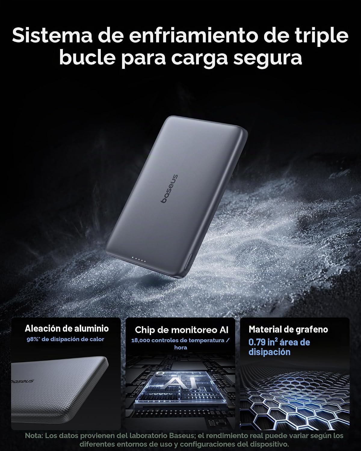 Baseus Picogo - Cargador portátil Magsafe, Qi2 15 W 0.5 pulgadas, u...