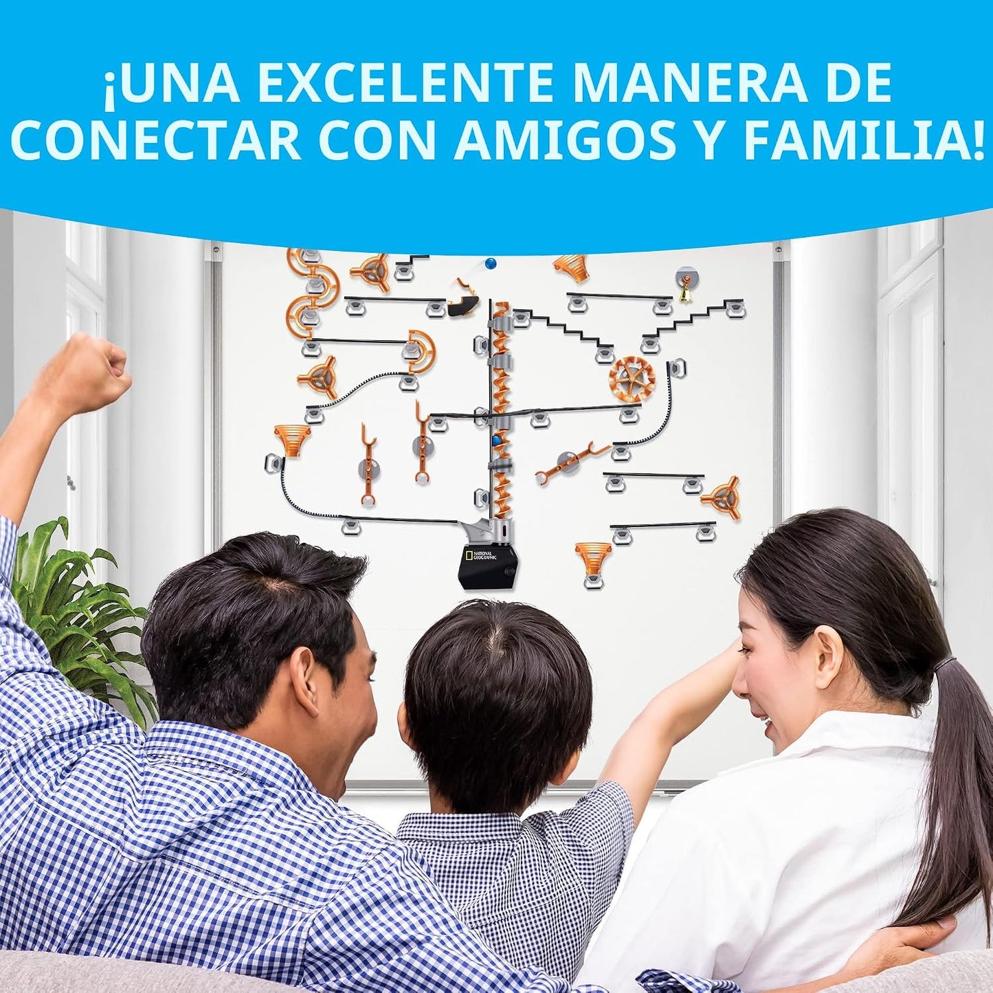 National Geographic Magnetic Marble Run - Juego de construcción STE...