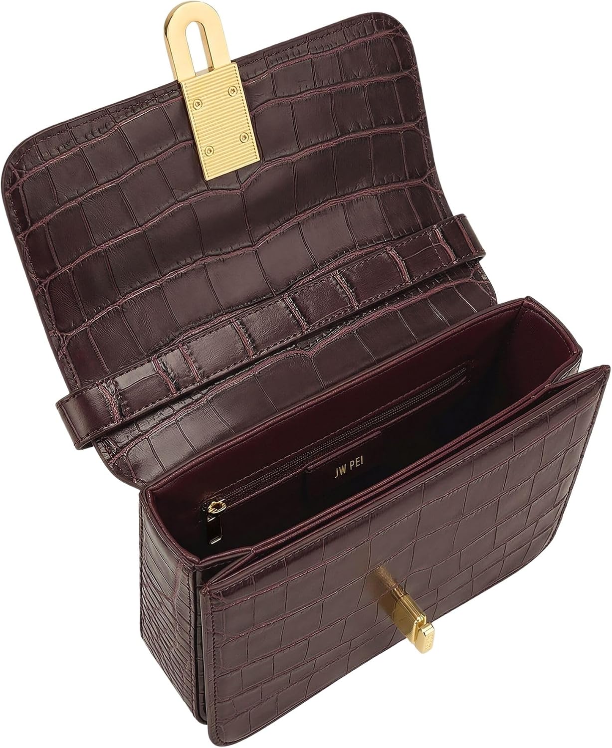 JW PEI Bolso de hombro Evania Lock Pebbled para mujer