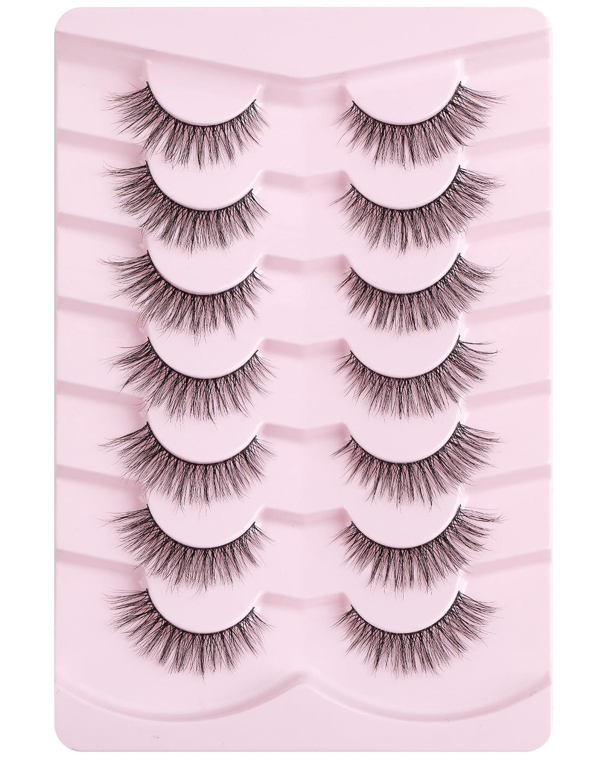 Onlyall Pestañas postizas Wispy 1 para un aspecto natural y acampan...