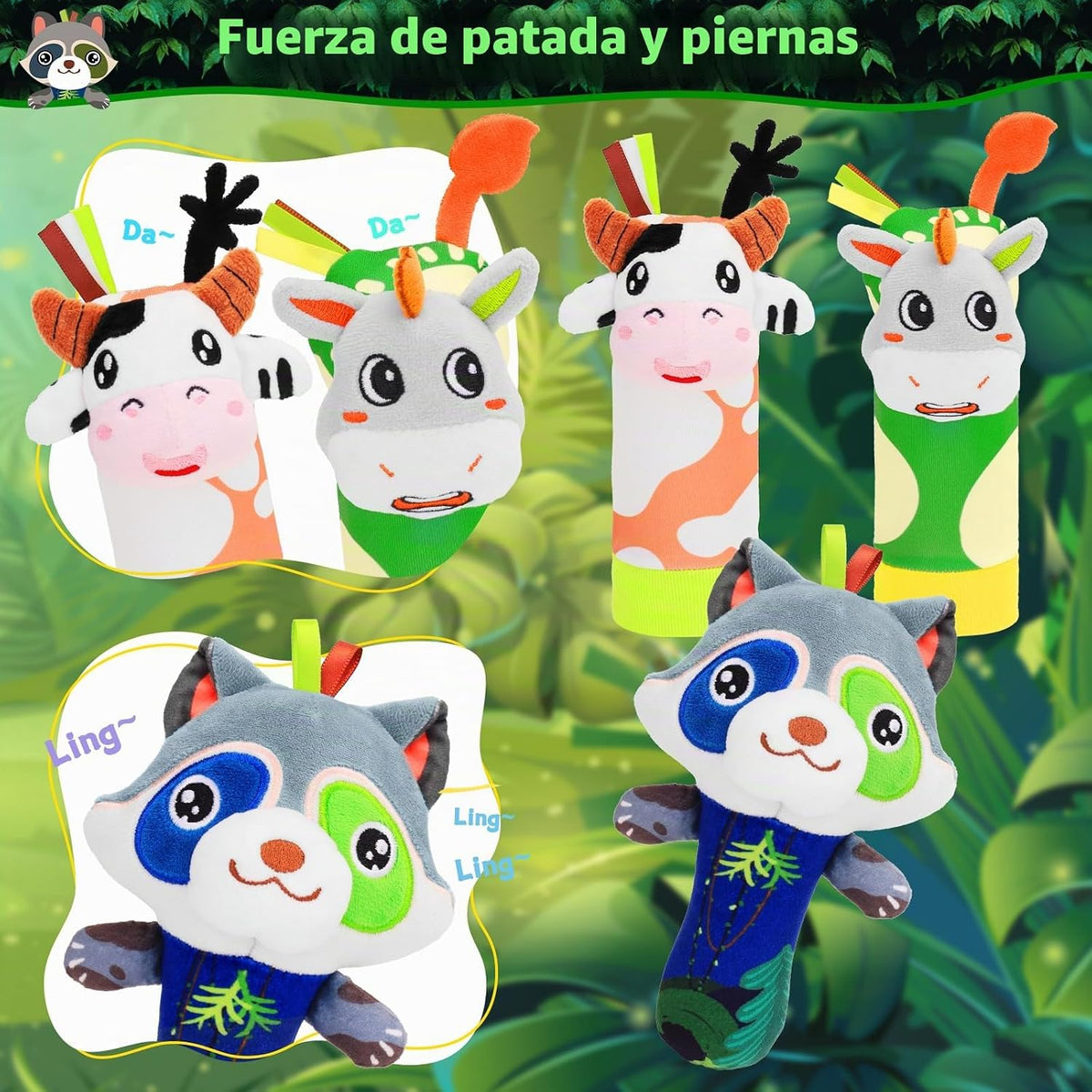 Zendstanding - Juego de calcetines de muñeca para bebé de 0 a 6 mes...