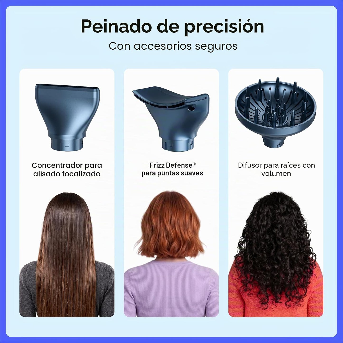 Secador de pelo y peinador múltiple Conair, 1875 W, accesorios de a...