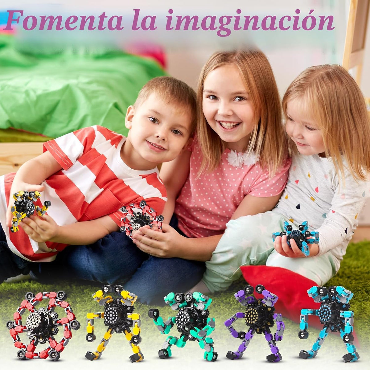 Gokeey para mamá Giradiscos transformables para niños y adultos, ju...