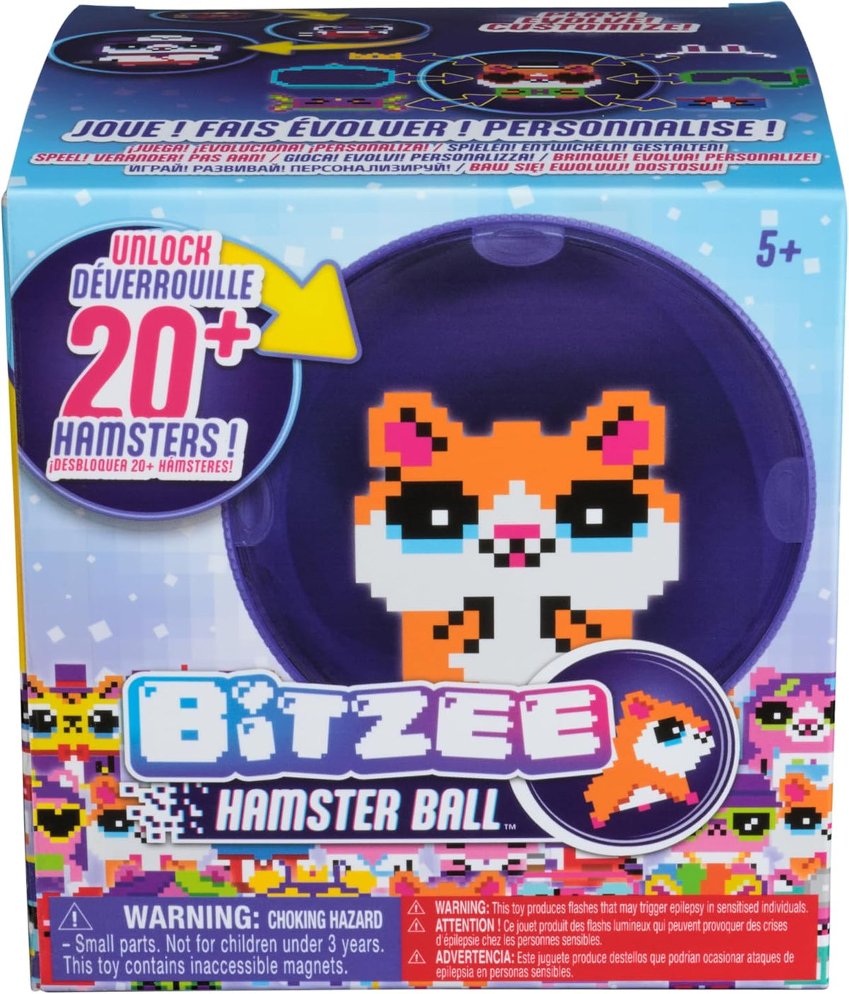 BITZEE, Hamster Ball - Hamster de juguete interactivo con más de 20...