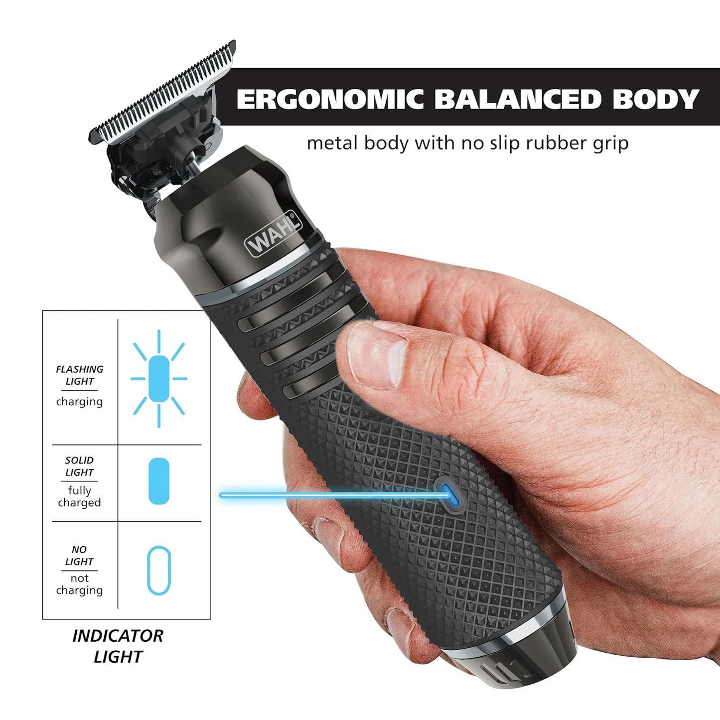 Wahl Pro Series - Cortador de barba inalámbrico USB de alta visibil...