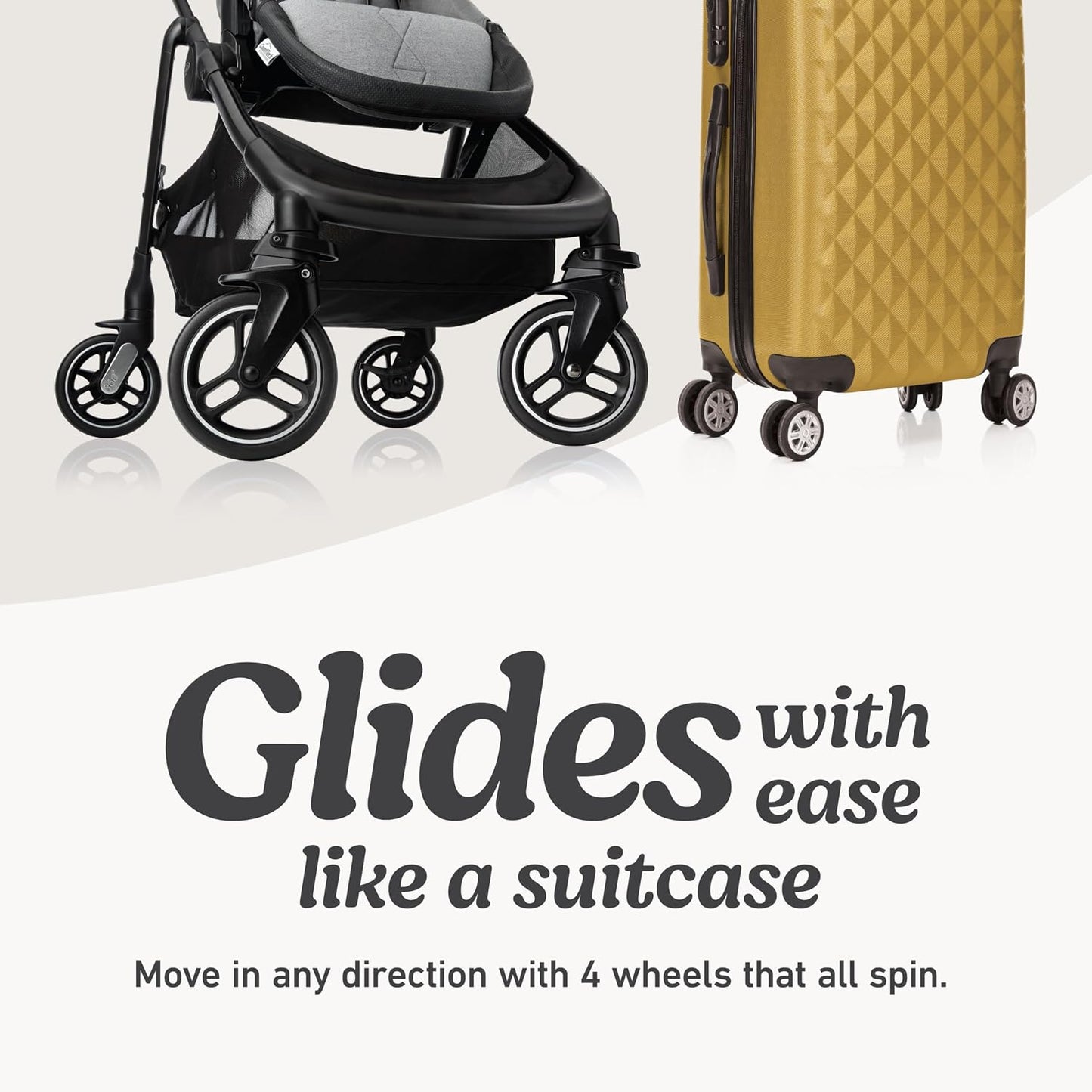 Graco Premier Modes Merge - Carriola con ruedas EZ Spin para rotaci...