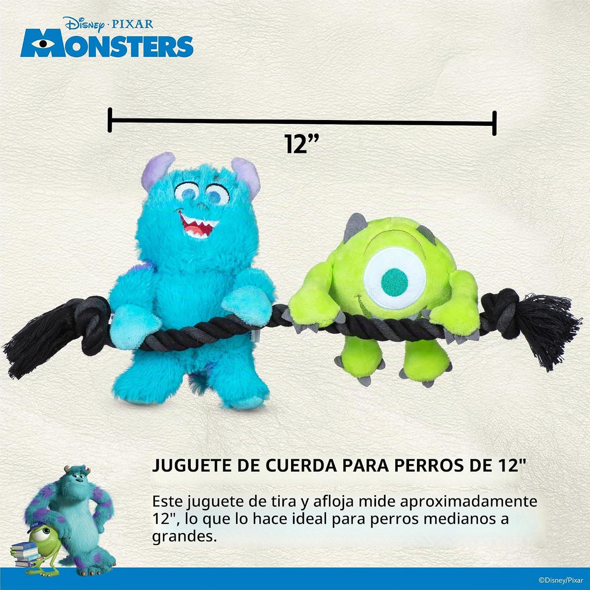 Disney Juguete de cuerda para mascotas Pixar's Monsters, Inc.,...