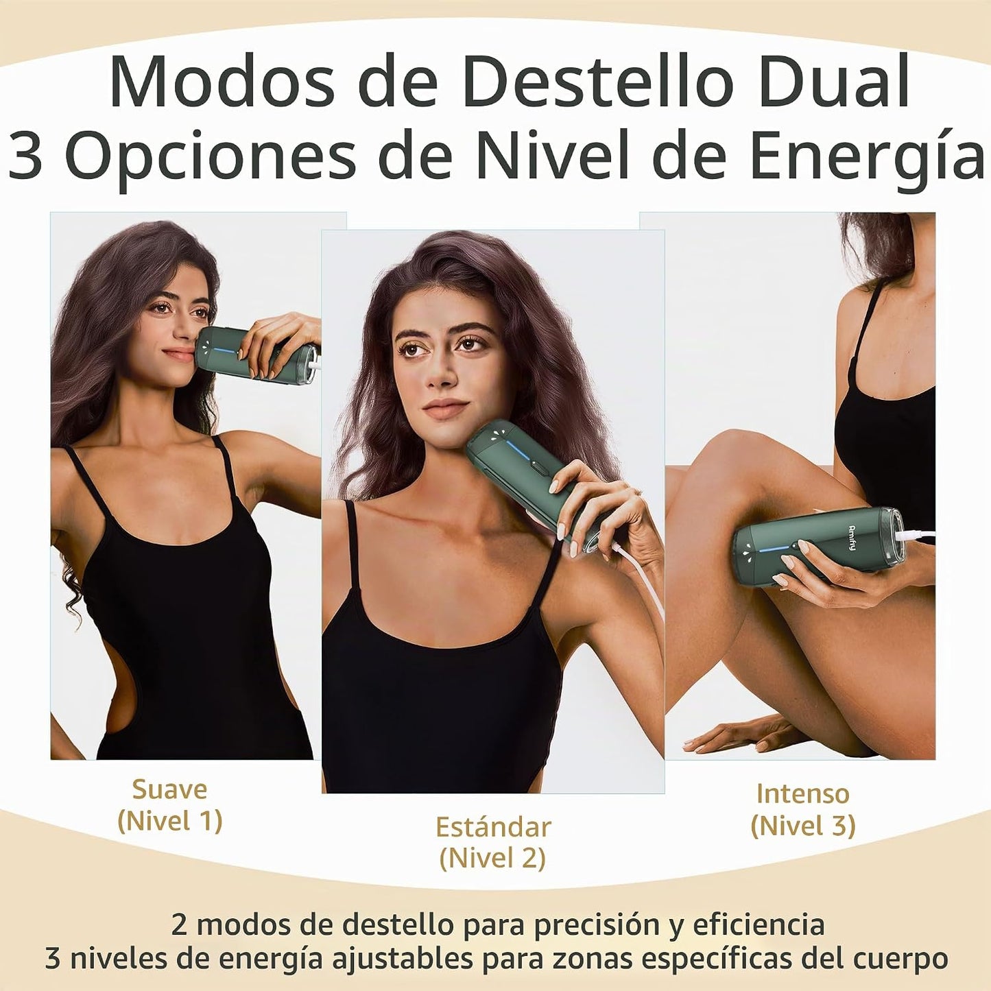 Dispositivo de Depilación IPL de Enfriamiento por Hielo Amifiy para...
