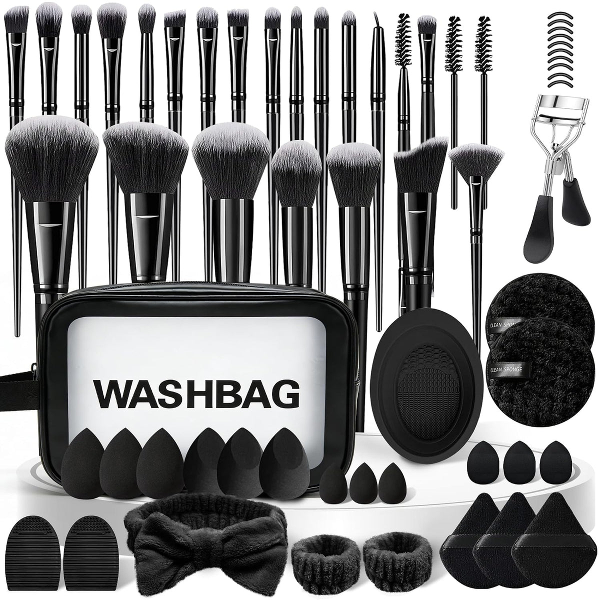 CLRDZN Juego de brochas de maquillaje, 62 brochas de maquillaje pro...