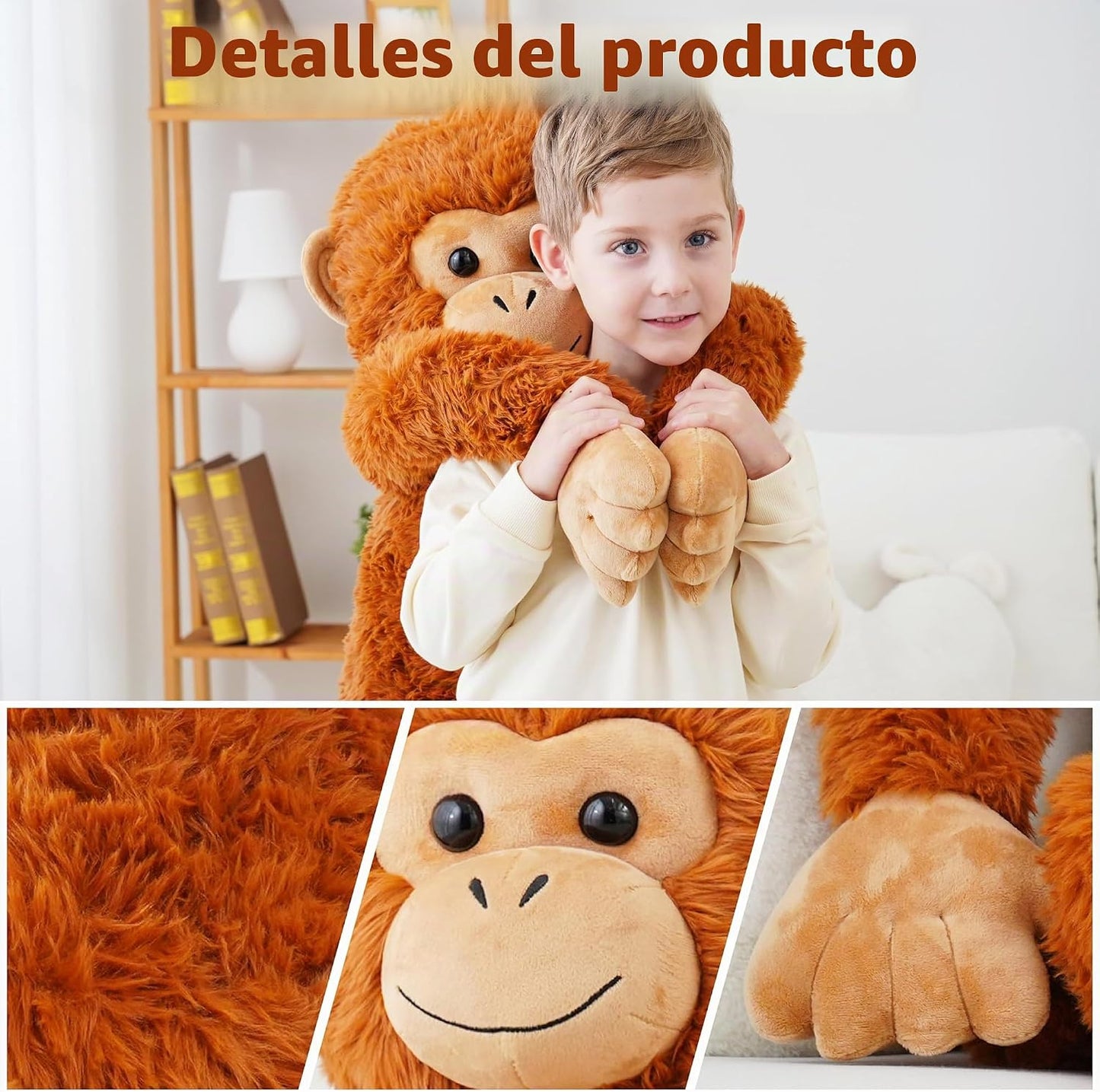 EEYQR Animales de Peluche de Mono Gigante, Juguete de Peluche Grand...