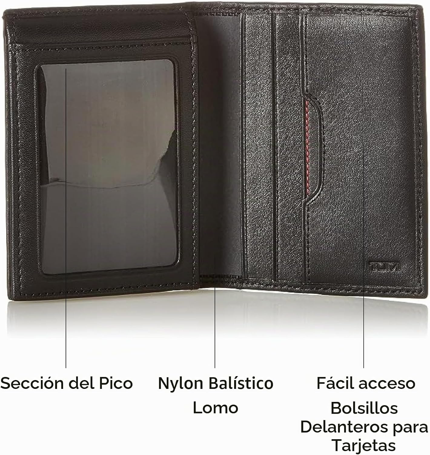 TUMI - Cartera Delta L-Fold con RFID ID Lock para Hombre - Negro, N...