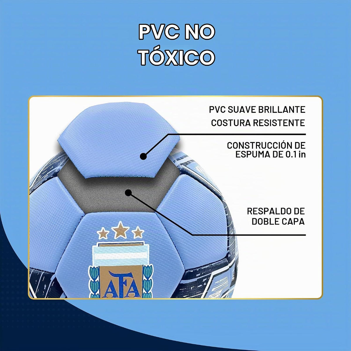Icon Sports - Balón de fútbol oficialmente licenciado de la Asociac...
