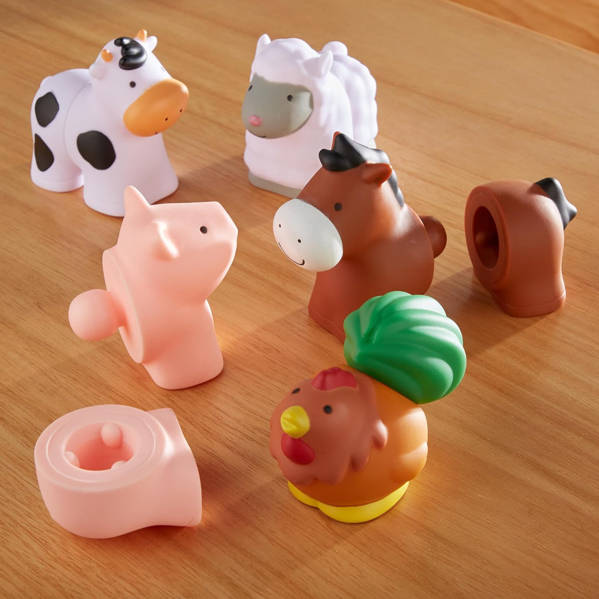 Bloques educativos Melissa &amp; Doug, Pop Baby Toy, 10 piezas cone...