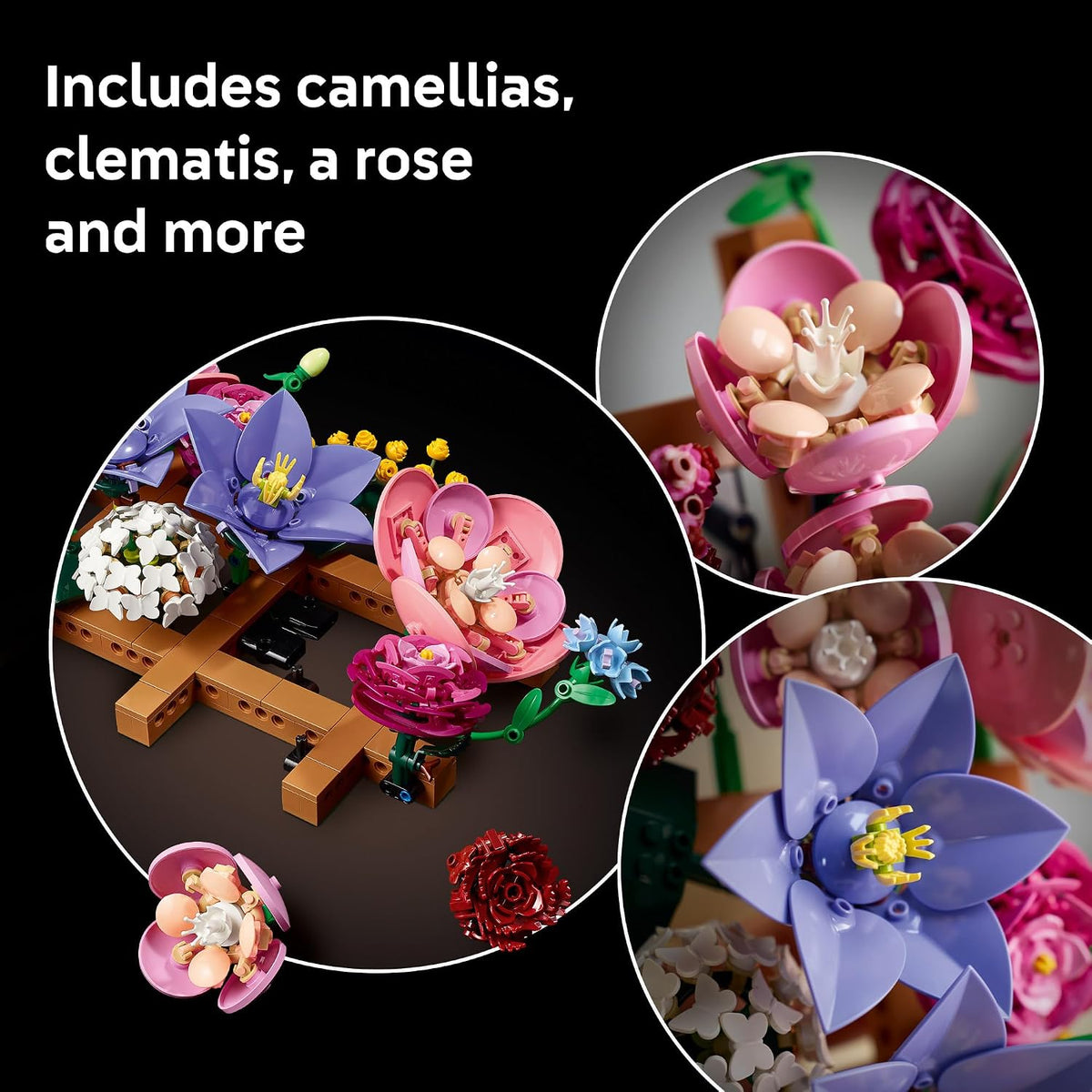 LEGO Botanicals 11503 - Decoración de pared de flores, juego de con...