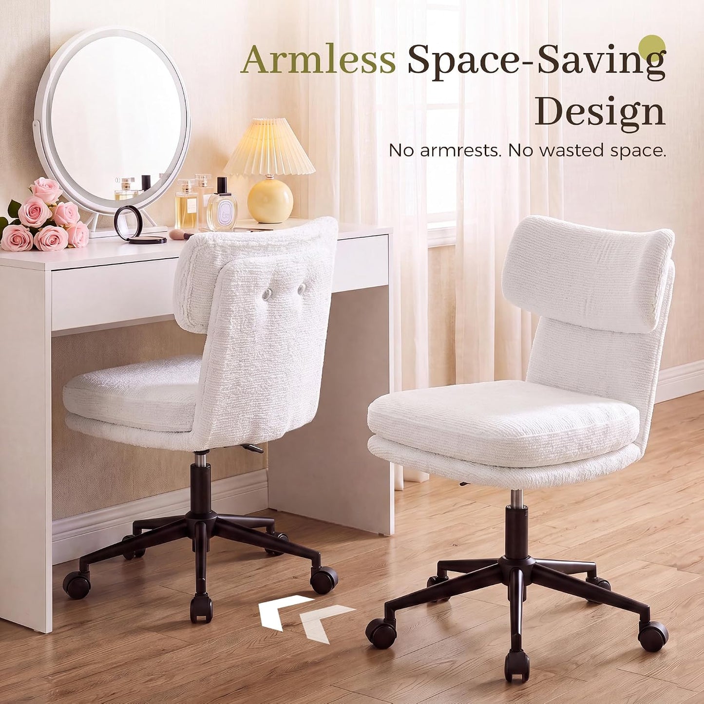 GTPOFFICE Silla de tocador, cómoda silla de oficina, silla de salón...