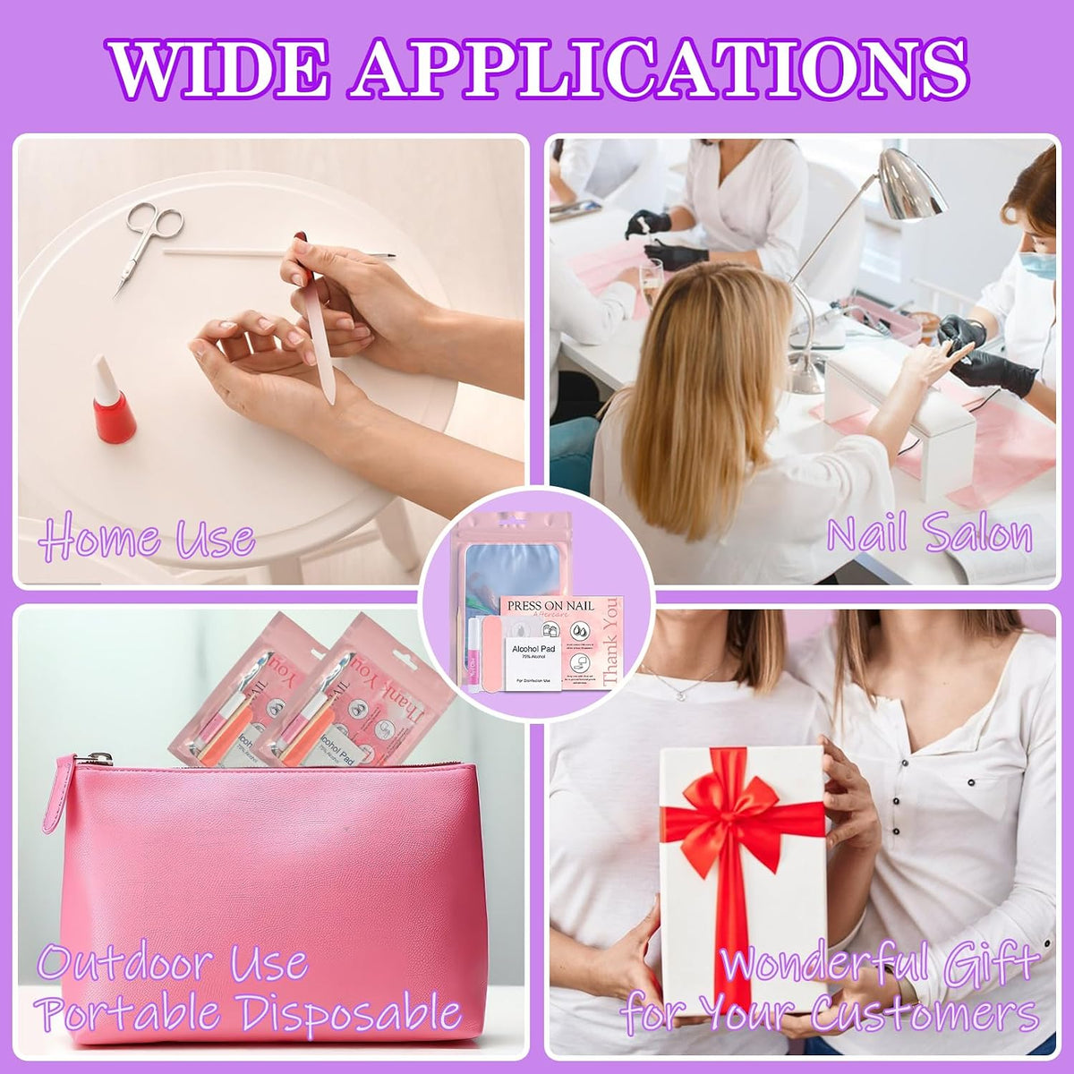 Kits de suministros desechables para uñas, kit profesional de herra...