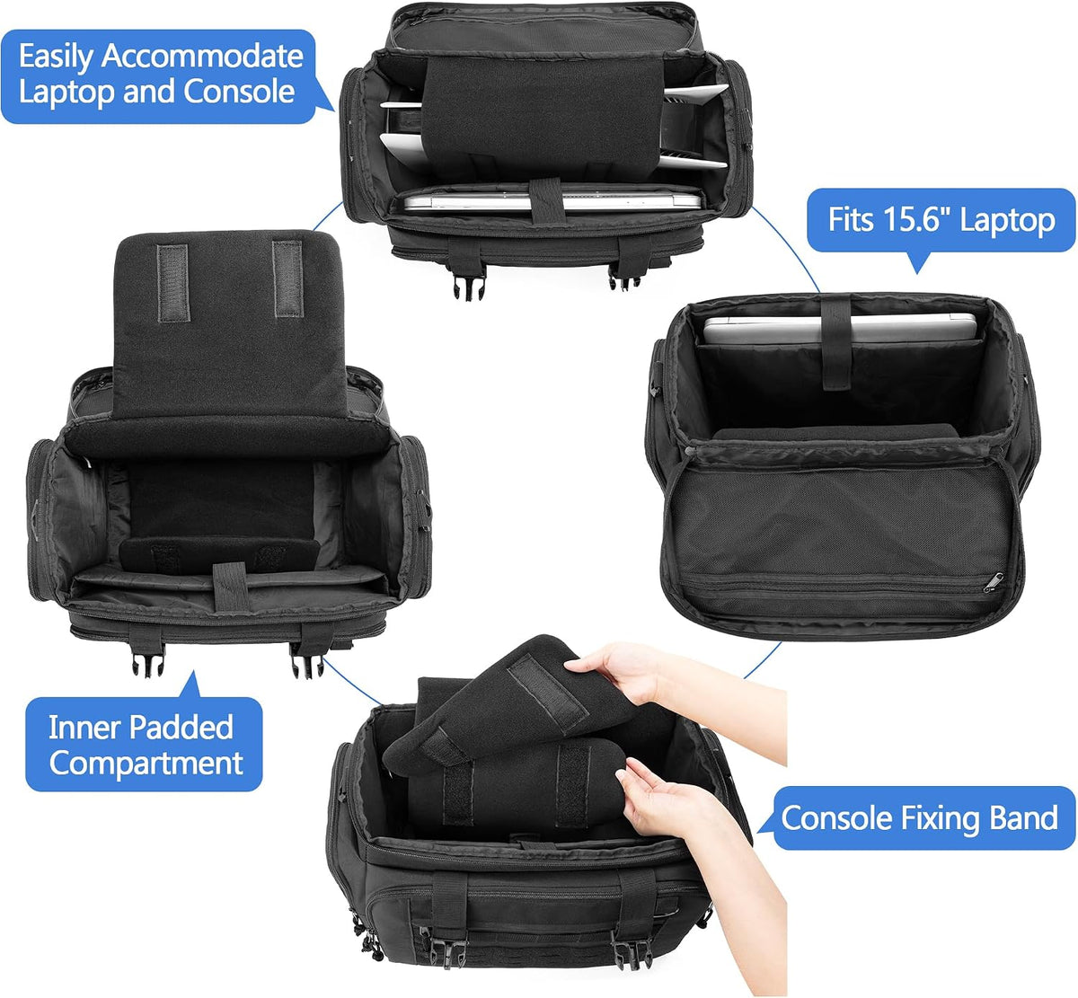 PGmoon Funda de transporte táctica compatible con consola PS5 | Bol...