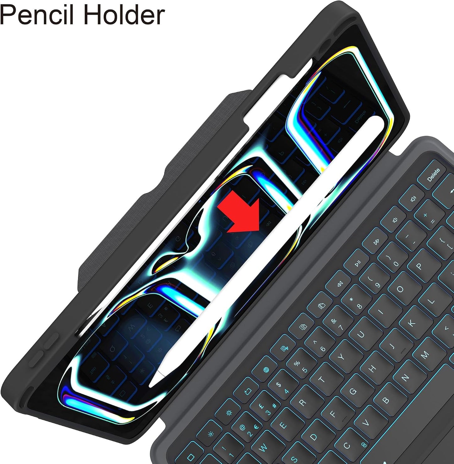 Funda para iPad Pro de 11 pulgadas (M4) 2024 con teclado desmontabl...