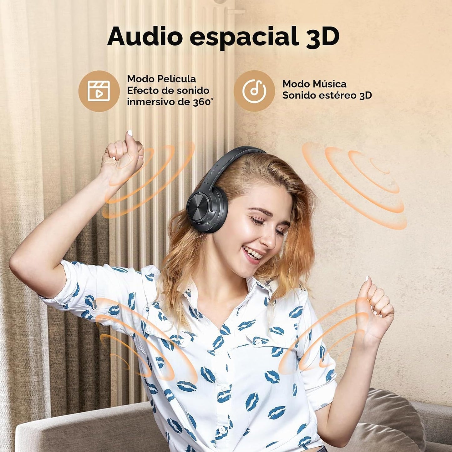 FIO MOTUS - Auriculares con cancelación de ruido: auriculares inalá...