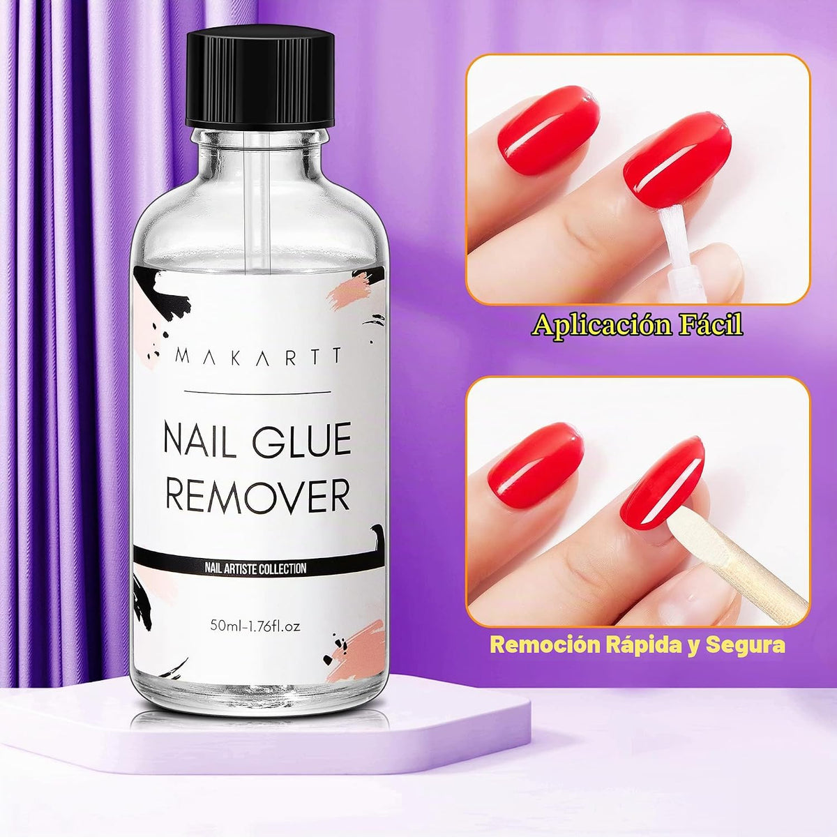 Makartt Quitaadhesivo para uñas: para acrílicos y uñas postizas - 5...
