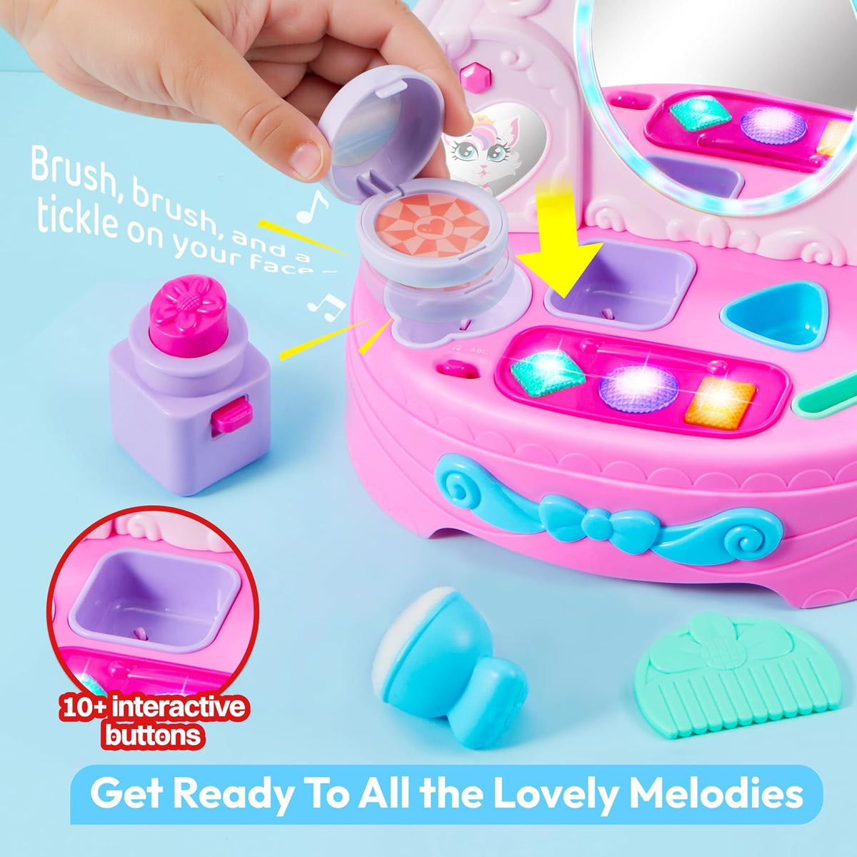 lalalark Espejo de Tocador para Niños Pequeños y Bebés, Juego de To...