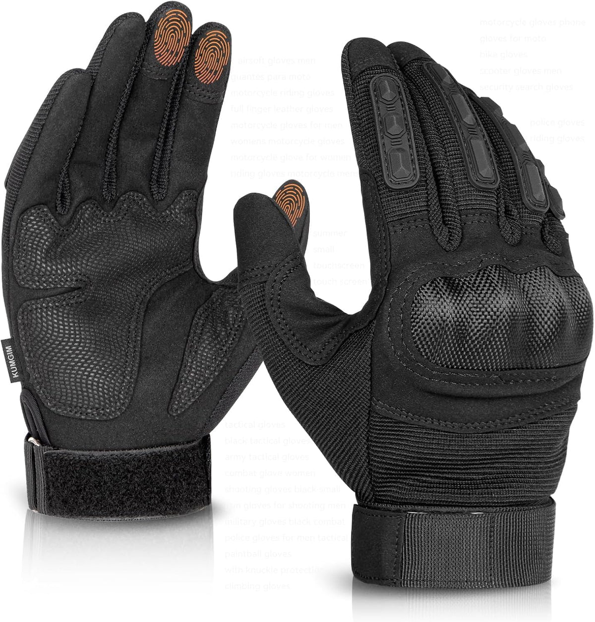KUMGIM Guantes tácticos para hombres y mujeres, guantes de motocicl...