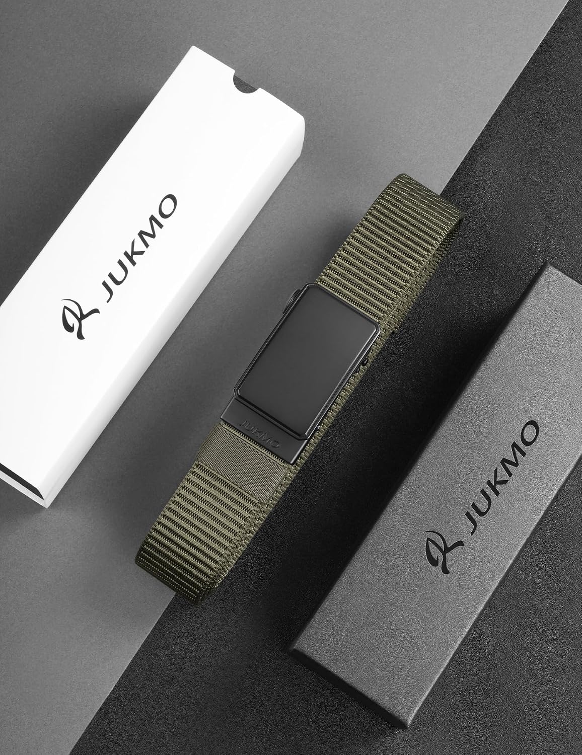 JUKMO - Cinto de nailon con trinquete de 1.5" para hombre, cint...
