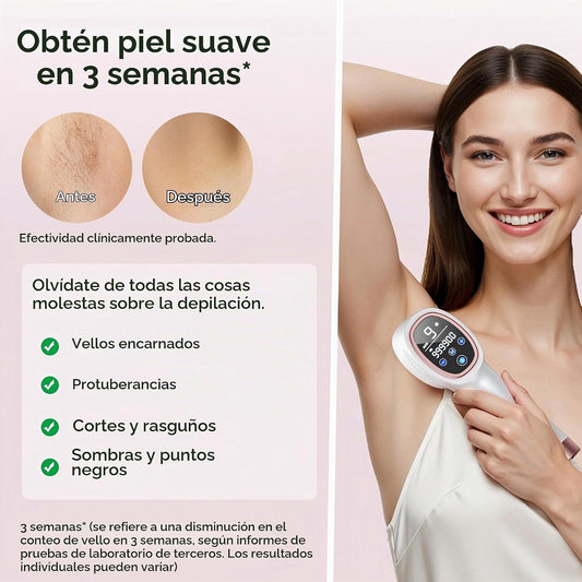 Finequin Depilación láser para mujeres y hombres, contacto de enfri...