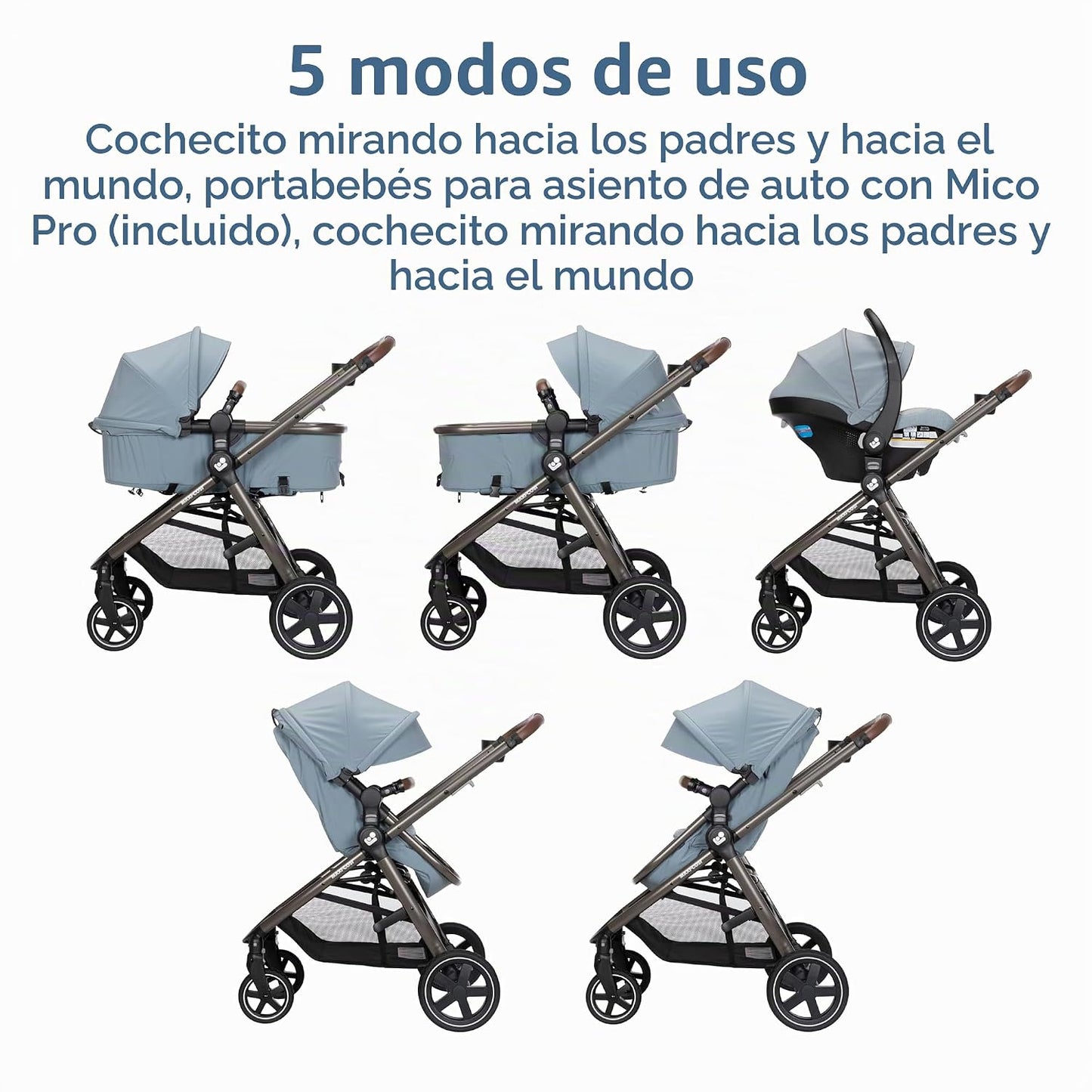 Maxi-Cosi Zelia™ Luxe 5-en-1 Modular - Sistema de viaje para bebé c...