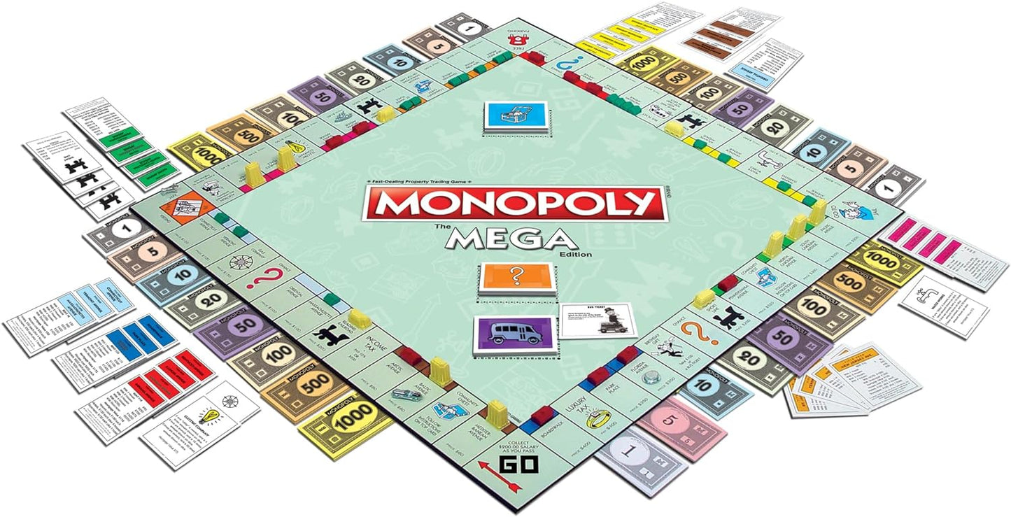 Monopoly The Mega Edition de Winning Moves Games USA, una versión m...
