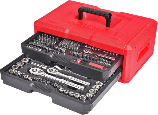 CRAFTSMAN Juego de herramientas mecánicas, 256 piezas de herramient...