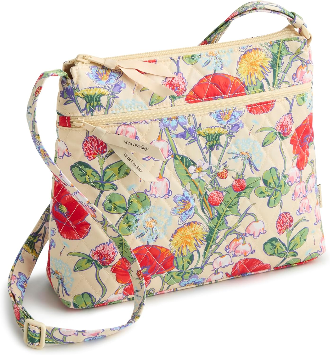 Vera Bradley Bolso cruzado hipster de algodón de primera calidad co...
