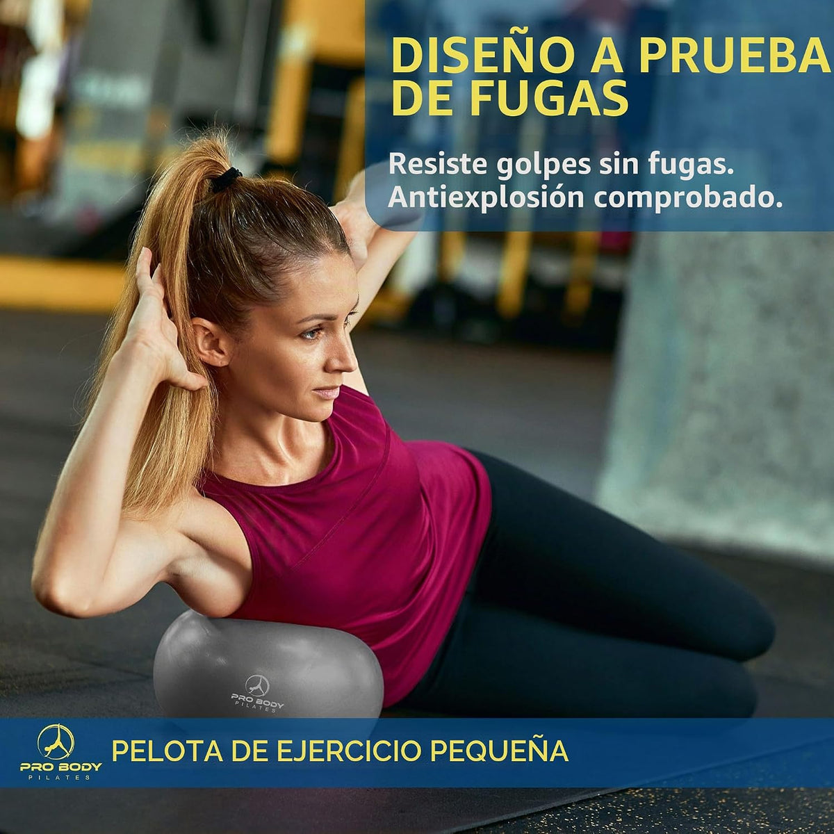 ProBody Pilates Mini Pelota de Ejercicio - Bola de 9 Pulgadas para...