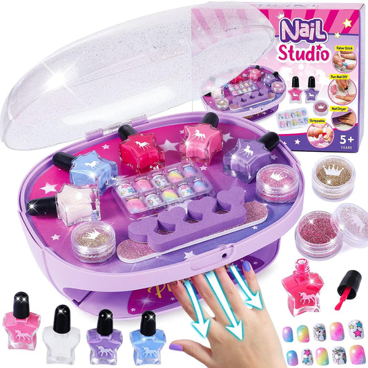 Golray Juego de Esmalte de Uñas para Niñas, Kit de Arte de Uñas Tod...