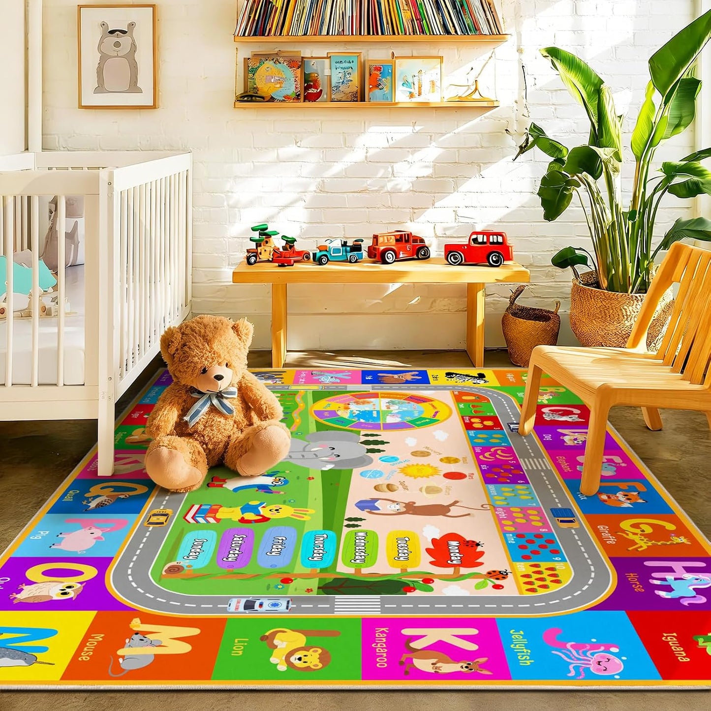 Pionblank Alfombra infantil para sala de juegos, aula, alfombra de...
