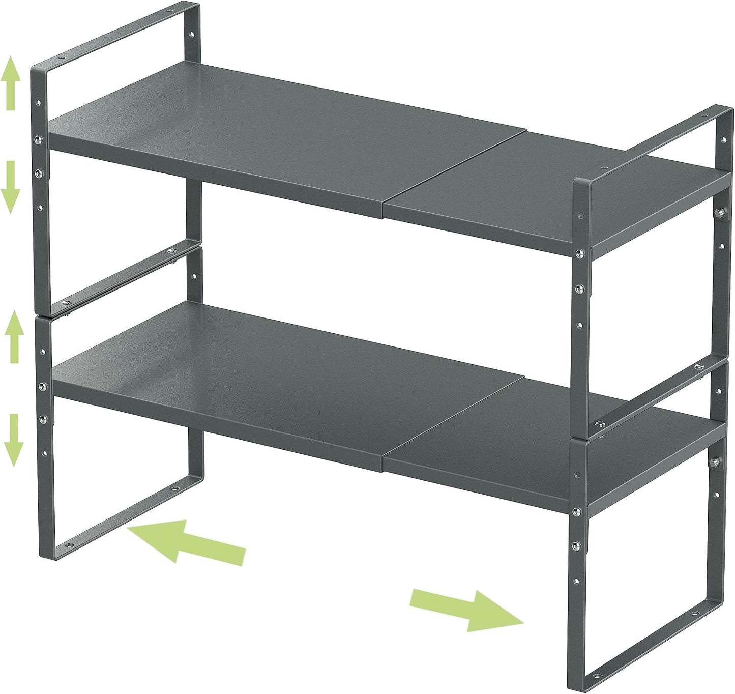 Jojocross Estante organizador de especias apilable expandible en ga...