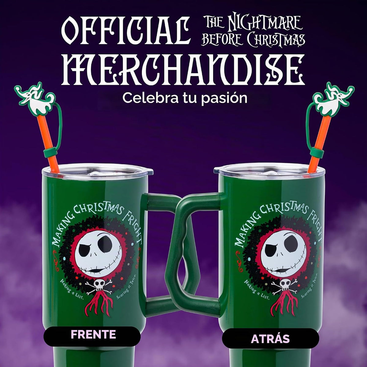 Silver Buffalo Nightmare Before Christmas, vaso de acero inoxidable...