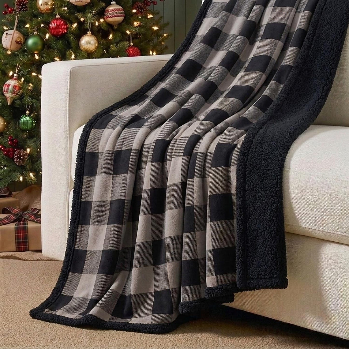 Eddie Bauer - Manta, ropa de cama de algodón teñido en hilo con rev...