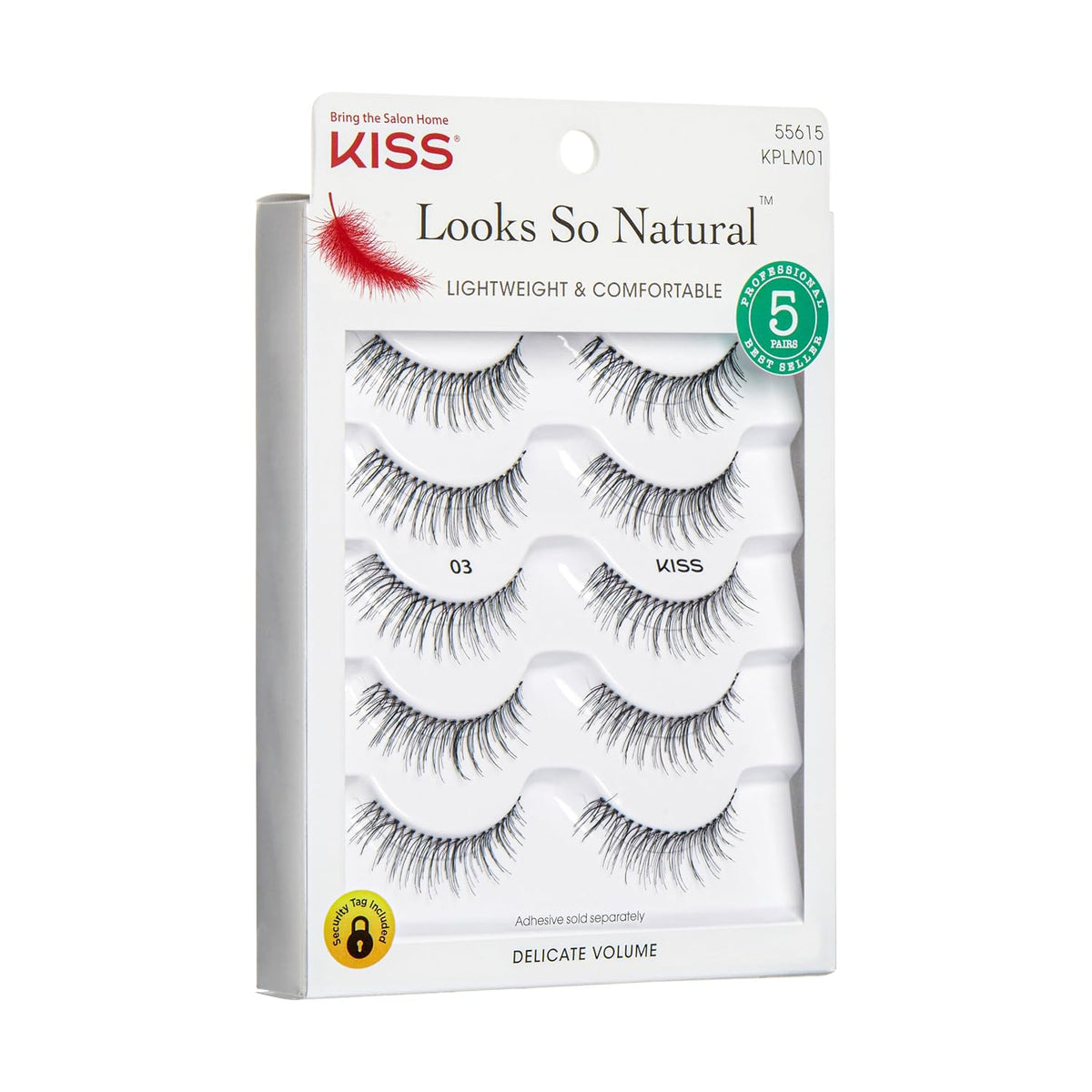 Kiss Products No. 03 Ever EZ Lashes, 10 unidades (el empaque puede...
