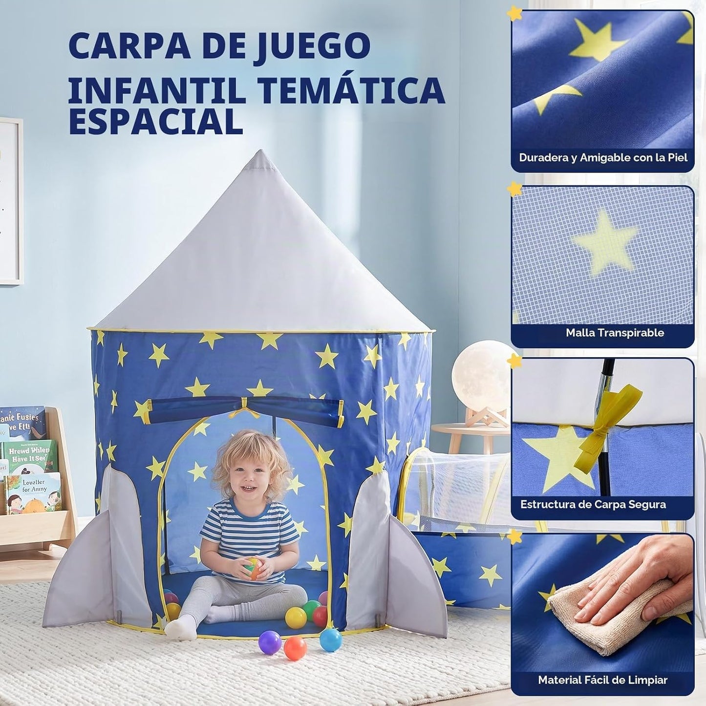PigPigPen Tienda de campaña de 3 piezas para niños con hoyo de bola...