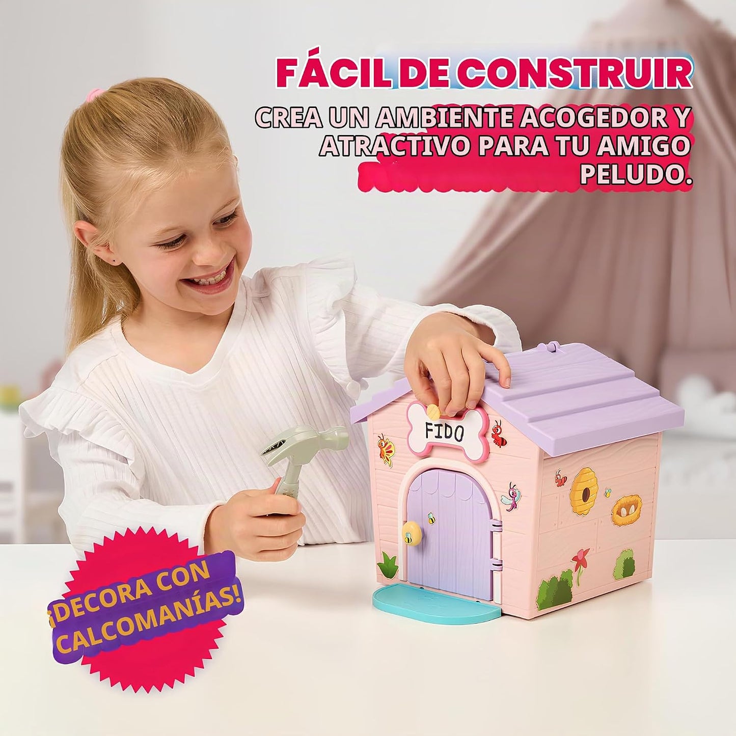Little Live Pets Mi casa de mi cachorro Mini Set de juego, Rosa, Pe...