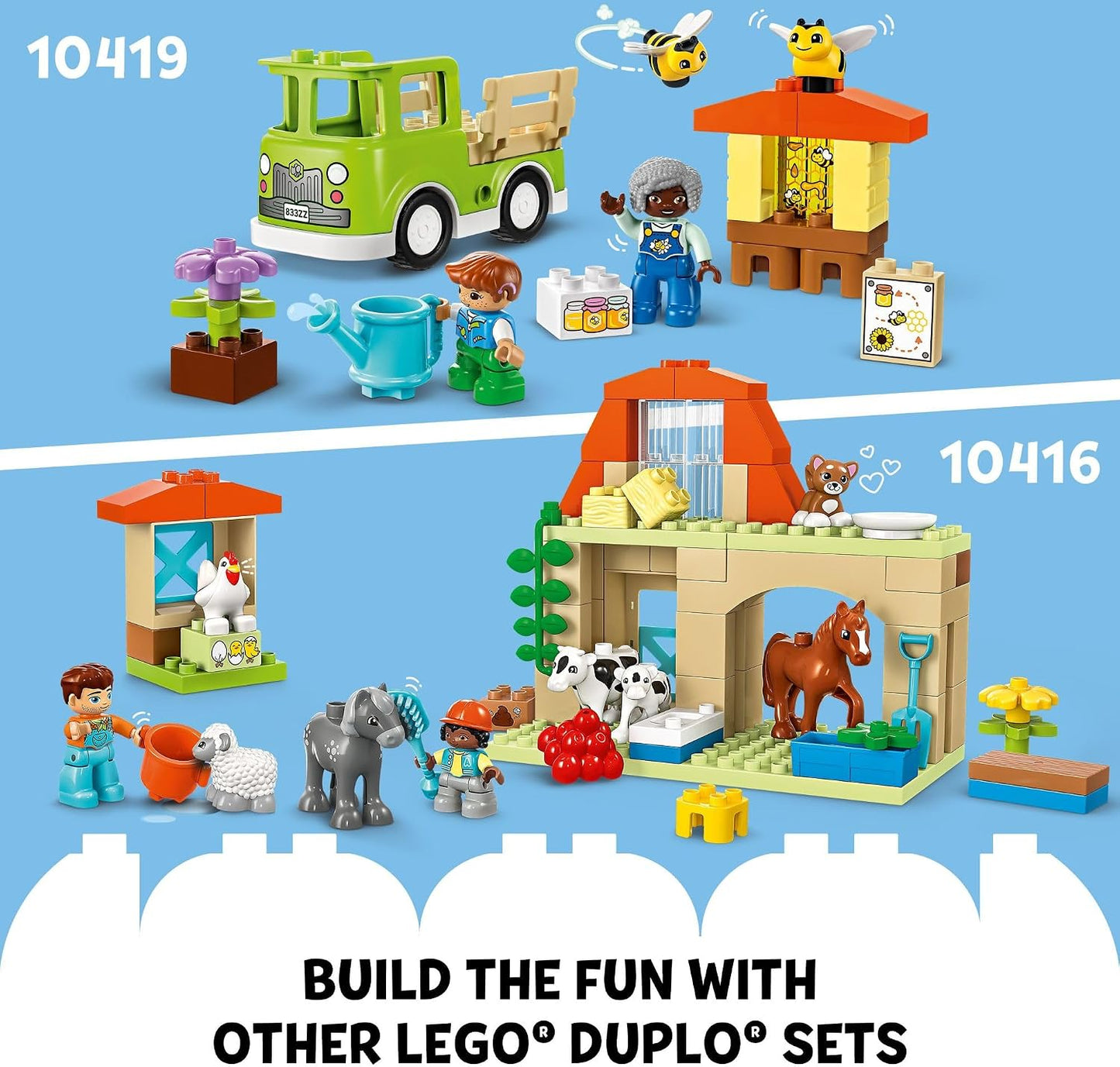 LEGO DUPLO Town Caring for Animals at The Farm Building Toys Playse...