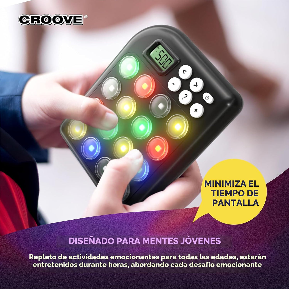 Juego de memoria Croove Brain Teasers - Juegos de mano para niños -...