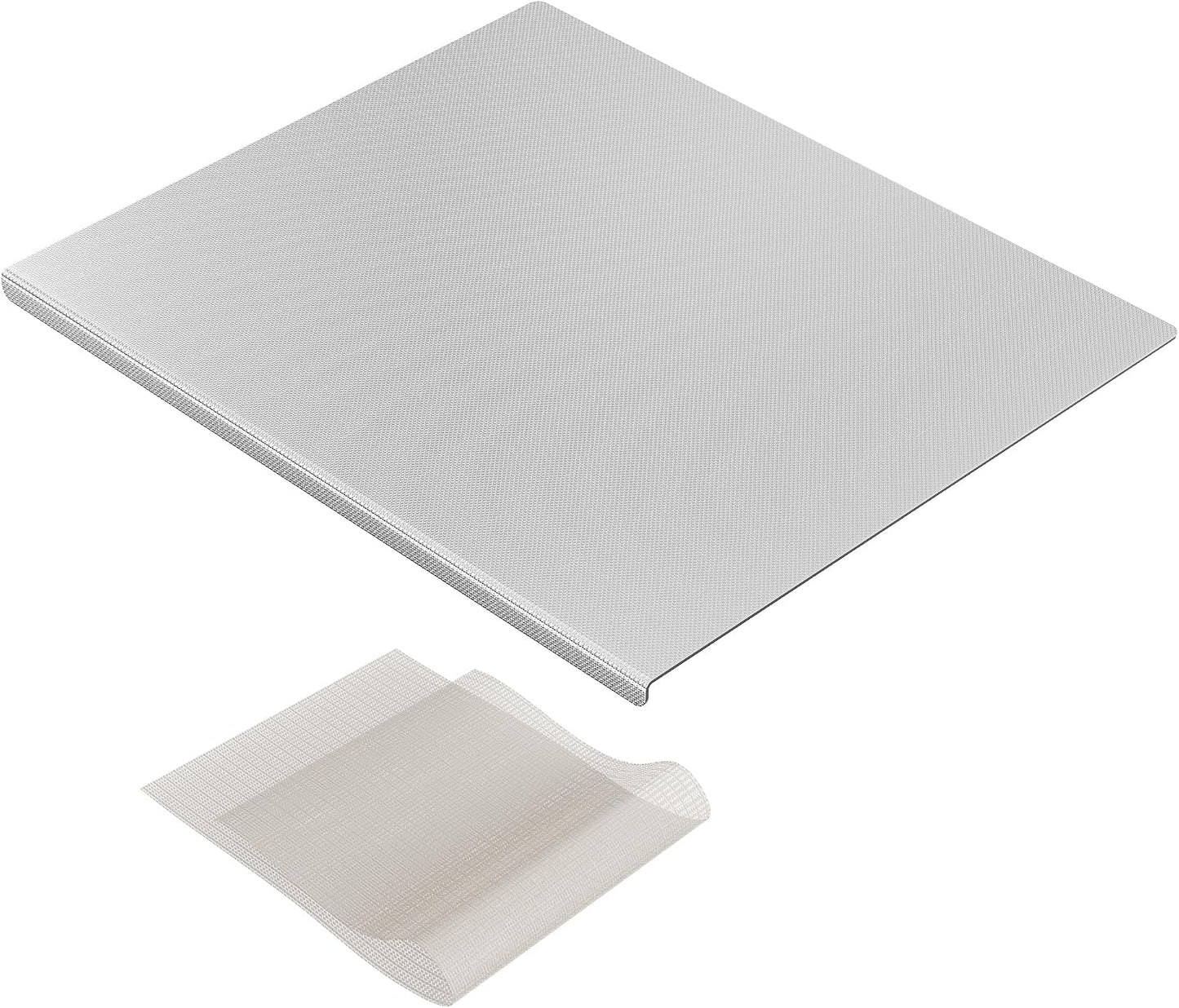 KORVOS Tabla de cortar de acero inoxidable, 19.6 pulgadas de largo...