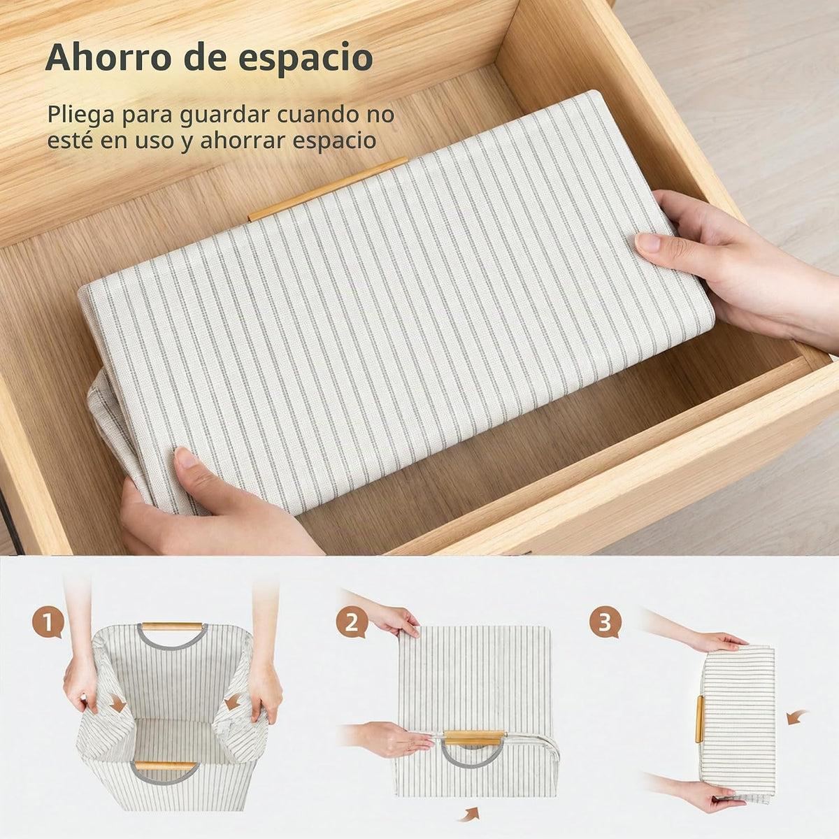 STORAGE MANIAC Paquete de 2 cestas de lavandería grandes, 100 litro...