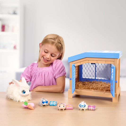 Little Live Pets Set de Juguetes de Conejo Mama Surprise, Conejera...